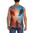 thumbnail image 4 of Haiem Men's Red And Blue Sky Dragon Print Tank Tops Summer Sleeveless Cut Off Workout T-Shirts Fitness Vest Athletic Undershirts-Medium, 4 of 8