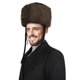 thumbnail image 1 of Gorro de piel Dress Up America High Shtreimel para adulto (marrón), 1 of 3