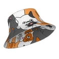 thumbnail image 2 of Bingfone Funny Cats Bucket Hat For Men Women,Packable Reversible Printed Sun Hats,Fisherman Outdoor Travel Hiking Beach Caps, 2 of 9