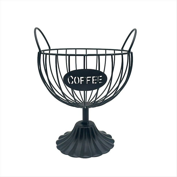 Soporte para CáPsulas de Café para Tazas, Soporte para CáPsulas de Café, Soporte para Tazas de Café para Mostrador, Organizador de Almacenamiento de CáPsulas de Café Negro