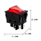 thumbnail image 4 of FLhrweasw Interruptor basculante Interruptor encendido 2 niveles 4 pines con 10A AC125-250V (rojo), 4 of 9