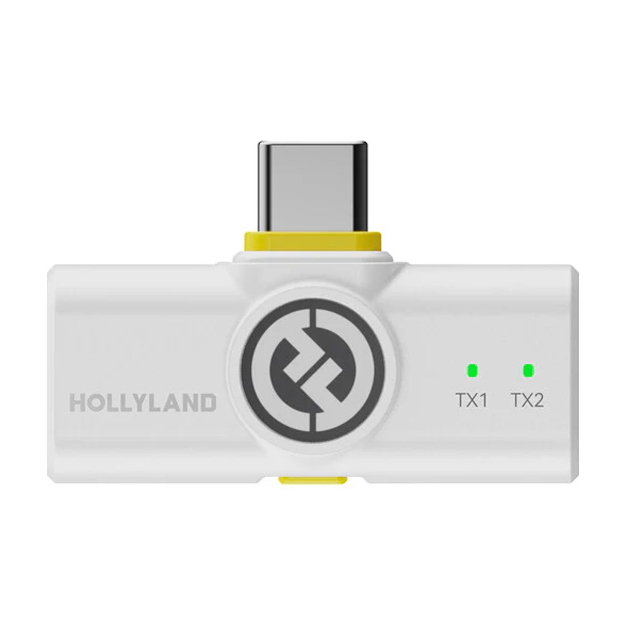 Hollyland LARK M2 2.4GHz 2-Person Wireless Combo Version Lavalier Microphone System, Ivory White