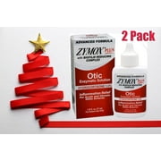 Angle View: Zymox plus Advanced Formula Otic Enzymatic Solution Hydrocortisone 1% For Cats  & Dogs Ear Cleaner 1.25Fl.Oz 2 Packs