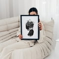 thumbnail image 5 of Astronaut girl - Illustration Astronaut Floral Surrealism Space Silhouette Cosmic Modern Art Black Framed Wall Art Print 12 x 18 inches, 5 of 7