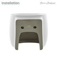 thumbnail image 4 of Ivy 18 in. Ceramic Glossy White Wall Mount Sink, 4 of 12