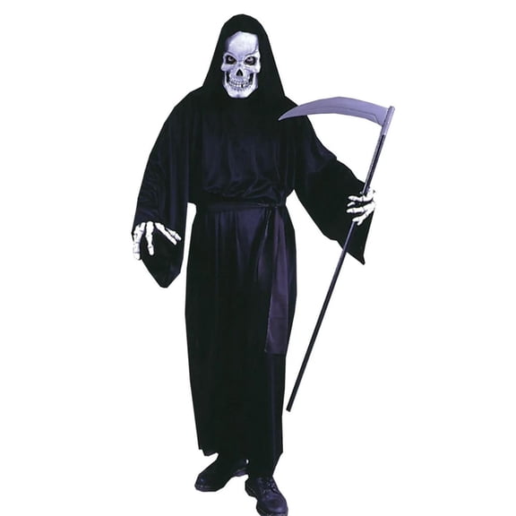 Fun World Men's Grave Reaper Costume Black - One Size