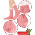 thumbnail image 3 of Womens Fuzzy Slipper Socks Cabin Soft Stocking Stuffers Fluffy Plush Socks, 3 of 6