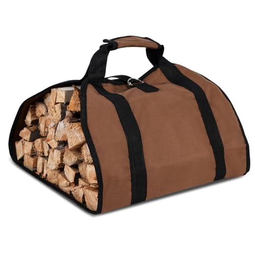 Portable Firewood Bag,Wood Handling Tote Bag,Suitable as a Carrier Tool for Log Transportation and Outdoor Camping