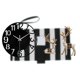 thumbnail image 2 of Reloj de pared grande,Reloj de pared acrílico silencioso de estilo moderno.,Reloj de pared grande de oficina,silencioso,fácil de leer y sencillo.,Estatua de alce y ciervo,Figuras de alce y, 2 of 8
