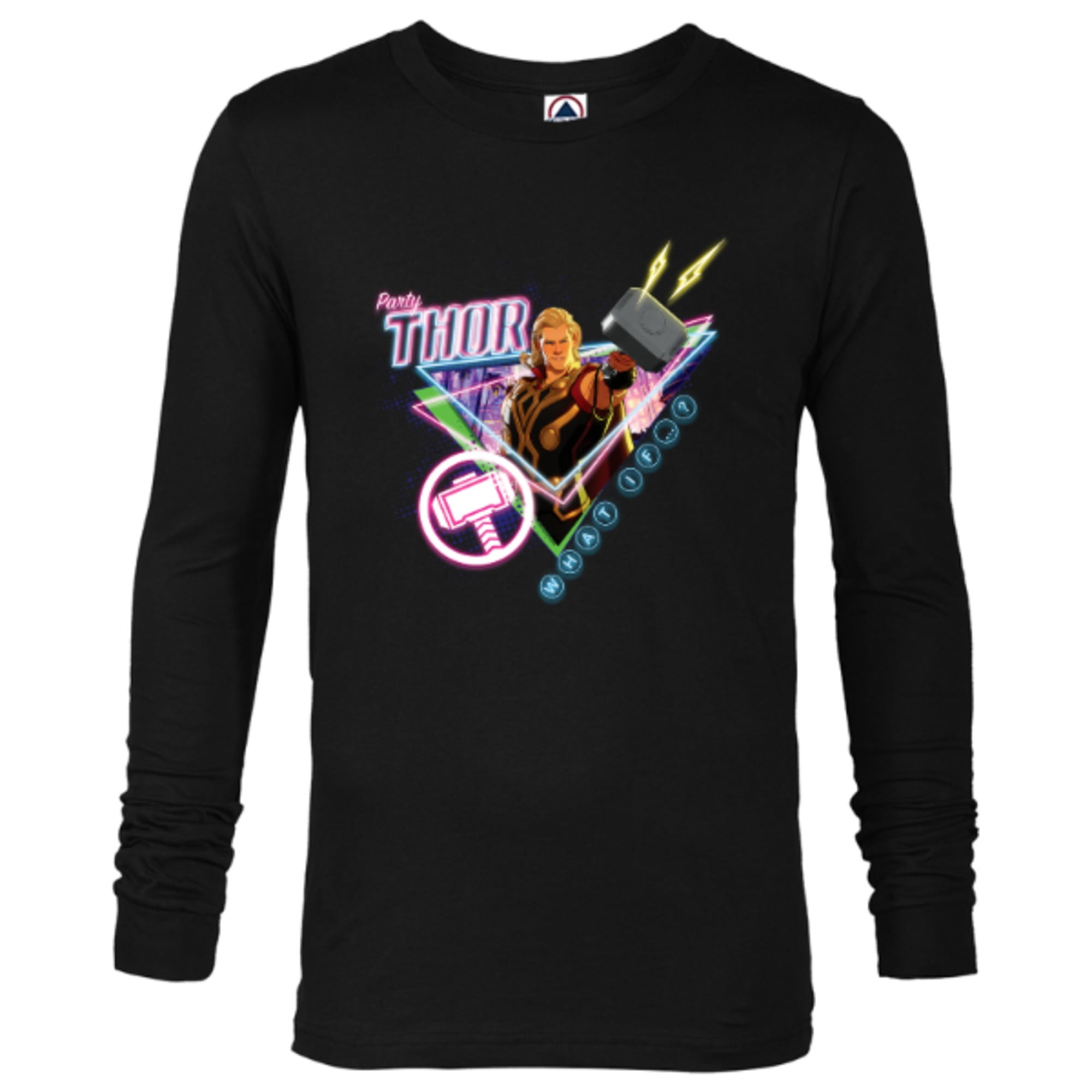 Marvel What If Party Thor Neon Bash Standard Long Sleeve T Shirt For Men Customized New Red Walmart Com