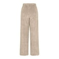 thumbnail image 5 of Women's Cable Knit Sweater Pants Loungewaer Long Harem Pants Color: Beige Size: S, 5 of 6