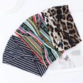 thumbnail image 2 of ORUYROP Bandeaux Boho Gortin, Bandeaux Léopard, Turban Noué, Bandeau Extensible, Bandeau à Rayures pour Femmes et Filles 3 Pcs (Boho), 2 of 7