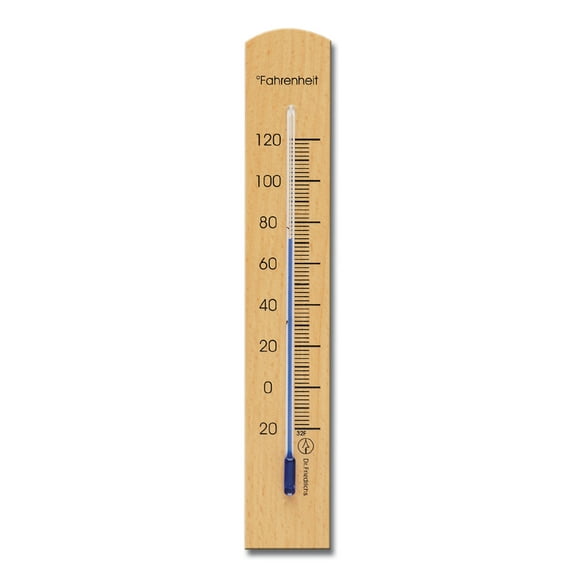 Wall Thermometer 7.12 inch Beechwood Natural Finish