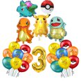 thumbnail image 1 of Pokemon Birthday Decorations Party Pikachu Tableware Plate Napkin Backdrop Balloons Decor For Kids Party Baby Shower Supplies, 1 of 7