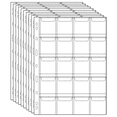 thumbnail image 1 of Transparent Coin Collection Book Commemorative Coin Collection Folder 20 Pocket Binder Coin Sets 12 Pieces, 1 of 6