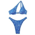 thumbnail image 1 of Cameland Ladies' Sexy Printed Split Shoulder Steel Support Bikini Two-piece Swimsuit Set, 1 of 6