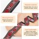 thumbnail image 4 of 20 yardas de cinta jacquard estrecha vintage negra y roja de 0,8 pulgadas con estampado floral de mariposas, bordada y tejida, de estilo étnico. Cintas de poliéster para costura y manualidades., 4 of 7