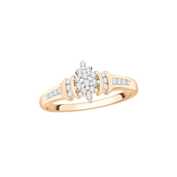 KATARINA Diamond Fashion Ring in 14K Rose Gold (1/4 cttw, I-J, I1-I2) (Size-6.5)