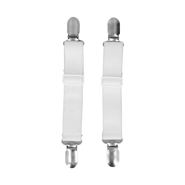 correas para sábanas, cómodas, fiables, prácticas, flexibles, elásticas y fáciles de reemplazar, color blanco