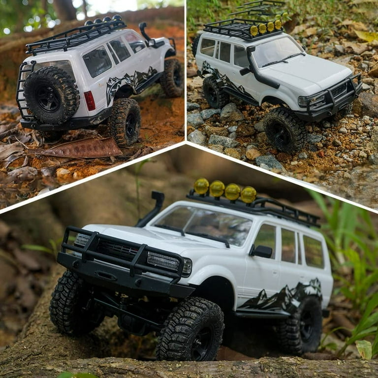 Eazyrc 1:18 Patriot RTR Crawler RC Car White with 2.4Ghz