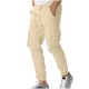 thumbnail image 2 of Pantalones largos para hombre, informales, a la moda, transpirables, con cintura elástica y múltiples bolsillos, pantalones cargo con cierre de velcro, pantalones de rayón para hombre., 2 of 5