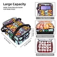 thumbnail image 3 of Thanksgiving Insulated Double-Layered Lunch Bag with Two Compartments - Large Capacity Hand-Carry Meal Bags for Insulation and Refrigeration - 7.1x11.4x16.1 inches, 3 of 6