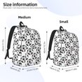 thumbnail image 2 of Easygdp Happy Football Mochila de Lona Resistente para Laptop, Compatible con Laptops de 15 a 17 pulgadas, Ideal para Escuela, Trabajo y Viajes-Small, 2 of 5