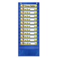 thumbnail image 1 of Affiche de Table de Multiplication Réutilisable Graphiques Mathématiques Double Face Aide Pédagogique Résistante aux Déchirures Éveil à Domicile pour Enfants - Bleu, 32.5x89cm, 1 of 8