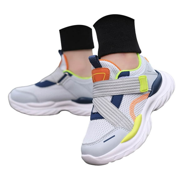 Zshosam Shoes for Girls Toddler Toddler Shoes Girls Shoe Non-Slip Little Kids Sneakers Size 1,(Light Gray Big Kids 1)