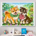 thumbnail image 2 of 40x50 Cm 5d Peinture Diamant Diy Complet, Chien De Compagnie Mignon, Diy Diamond Strass Toile Point De Croix Painting Par Numro Pour Dcoration M, 2 of 5