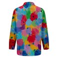 thumbnail image 7 of QASIEATN Tops for Women Graphic Tees Casual Button Down V Neck Long Sleeve Shirts Ladies Summer Tops, 7 of 7