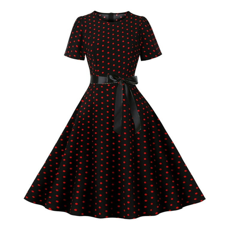 Casual round collar shop plain loose shift dress