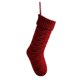 thumbnail image 1 of Medias navideñas con patrón de punto estilo escamas de pescado, calcetines colgantes grandes de 46CM, medias navideñas con parches de polipiel, 18", 1 of 4