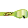 FMF Racing PowerCore Core Youth Goggles Yellow / Gold Mirror Lens (OSFM, Green Yellow / Gold Mirror Lens)