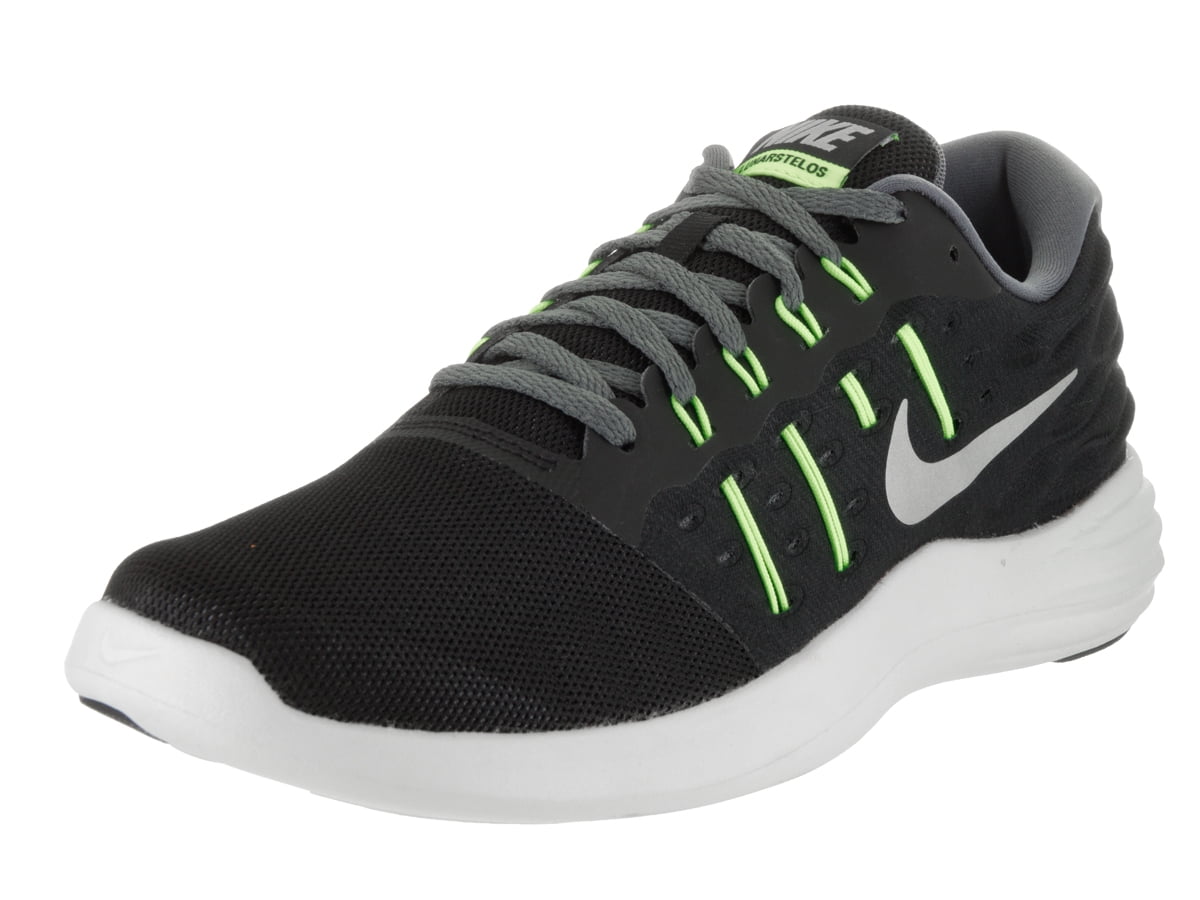 Visión general fecha preparar Nike Men's Lunarstelos Black/Metallic Silver Dark Gre Running Shoe 12 Men  US - Walmart.com