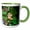 Green/White, variant on 3drose, British Columbia, Bowron Lakes Park. Bunchberry, Forest-cn02 Glu0073 - Gary Luhm, 11oz Two-tone Black Mug