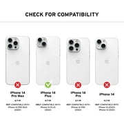 [U] by UAG iPhone 14 Plus Case White Marshmallow 6.7 Lucent 2.0 Built-in Magnet Compatible with MagSafe Charging Slim Lightweight Opaque Protective Cover by URBAN ARMOR GEAR