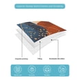 thumbnail image 5 of Boho Geometric Twin XL Size Down Alternative Comforter,Lightweight Comforter Quilt Bedding Set with Pillow Shams Farmhouse Abstract Retro Stripes Motifs All Seasons Bed Comforter Duvet Insert 68"x98", 5 of 7