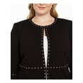 thumbnail image 3 of KASPER Womens Black Embellished Blazer Jacket Plus Size: 1X, 3 of 4