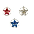 thumbnail image 1 of Pinnacle Peak Trading Red, White, or Blue Star Capiz Christmas Ornament, 1 of 5