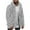 Gray, variant on Mens Fuzzy Sherpa Jacket Hoodie Plush Fleece Open Front Cardigan Casual Fall Winter Hooded Coat Button Down Sherpa Outwear Jacket