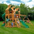 Gorilla Playsets Great Skye I Wooden Swing Set with Malibu Wood Roof, 2