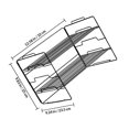 thumbnail image 2 of unbranded Organizador De Documentos Y Revistas En Metal Negro Con Para Orden En, 2 of 8