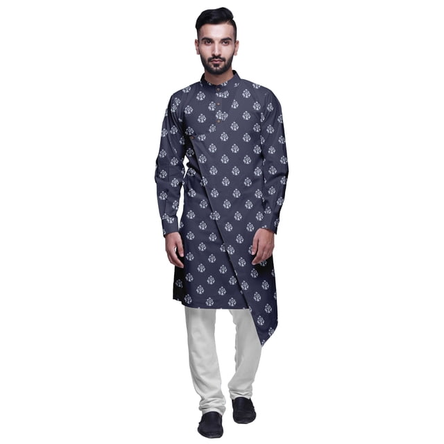 Atasi Kurta Imprimé de Designer pour Garçons Ensemble Kurta Pyjama Décontracté Vêtements d'Été