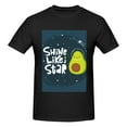 thumbnail image 4 of Bingfone Avocado In Space1 Men'S Loose Fit Short-Sleeve Pocket T-Shirt, 4 of 7