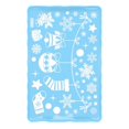 thumbnail image 2 of 4 Sheet Christmas Window Clings Stickers Christmas Snowman Reindeer Snowflake Window Stickers For Glass Decorations for Xmas Party Window Mirror Fireplace, 2 of 5