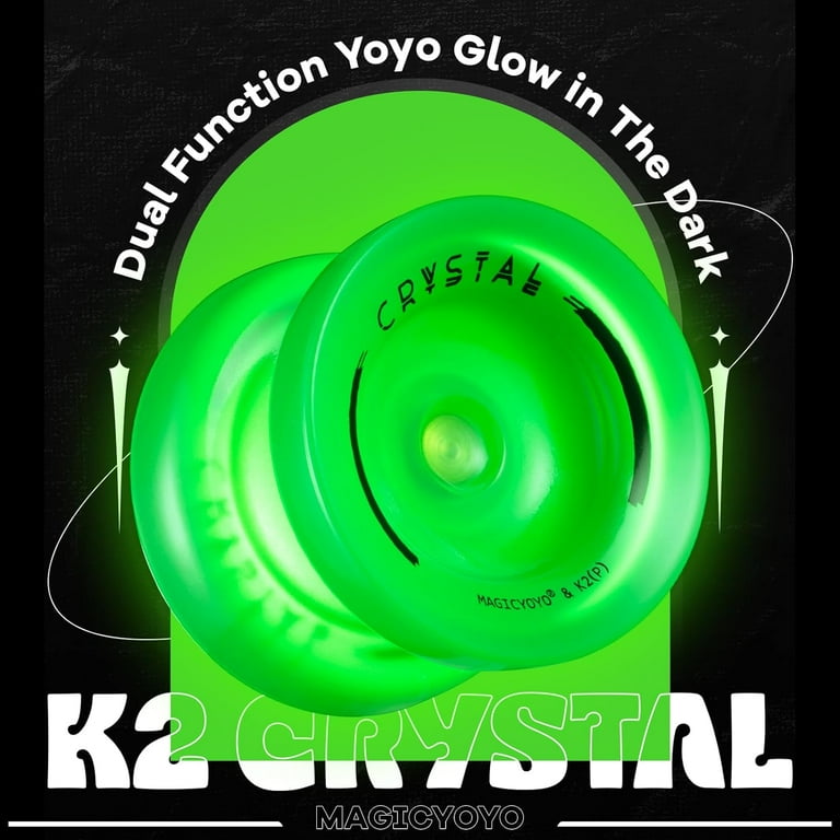 Magicyoyo K2 Glow Green Yoyo, Responsive for Kids, Unresponsive