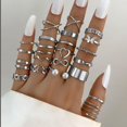 thumbnail image 2 of YUANOU 22 Sets Of Rings Butterfly Europe and America New Style Openings Love Female Designers Minority Rings(Gold)1set(22pcs), 2 of 6