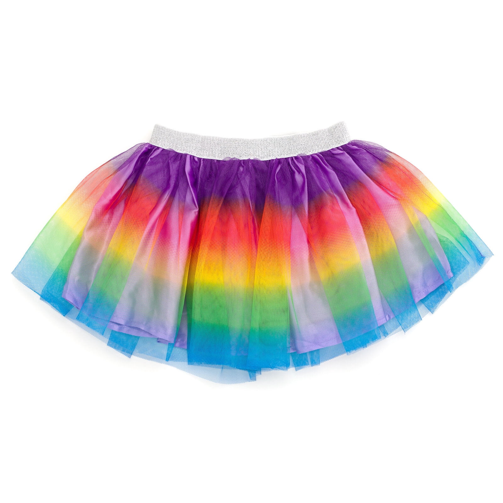 Gabby's Dollhouse Pandy Paws Cakey Cat Kitty Fairy Little Girls T-Shirt Mesh Skirt Scrunchie 3 Pc Set Purple Rainbow 6
