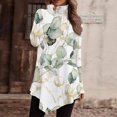 thumbnail image 1 of Qiopertar Style Femme Confortable Col Rond Pull Doux Ourlet Inférieur d'Une Robe Manches Longues Irrégulières Liquidation Livraison Gratuite à Moins de 5$ jusqu'à 90 % de Réduction, 1 of 5